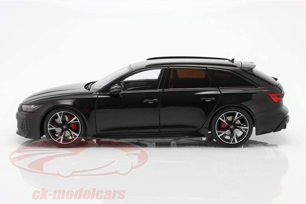 Audi RS 6 Avant (C8) Baujahr 2021 schwarz 1:18 KengFai
