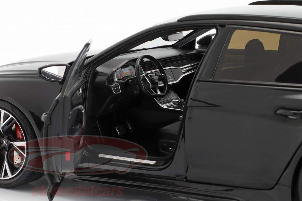 Audi RS 6 Avant (C8) Baujahr 2021 schwarz 1:18 KengFai