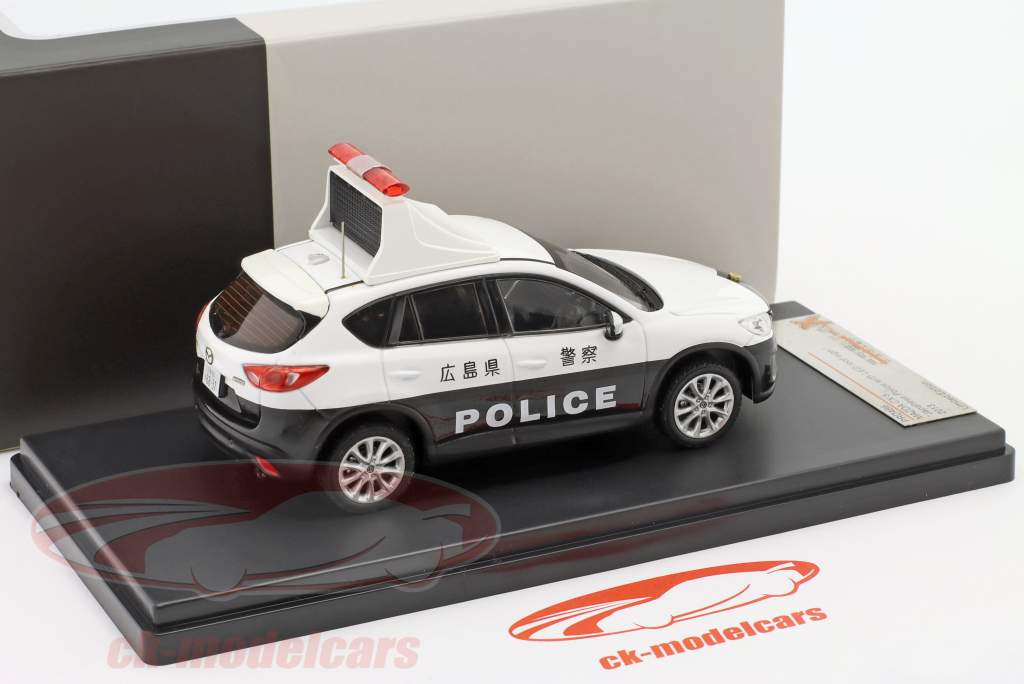 Mazda CX-5 RHD japonês Polícia com CONDUZIU cobertura placa 1:43 PremiumX