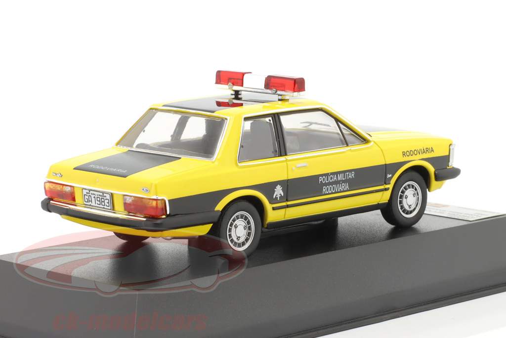 Ford Del Rey Policía Militar 1982 amarillo / negro 1:43 X