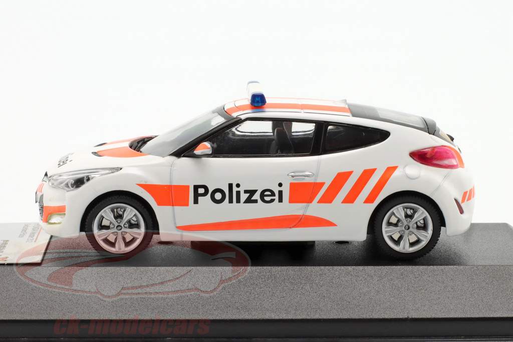 Hyundai Veloster Year 2012 Police Switzerland 1:43 Premium X