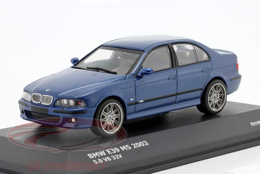 BMW M5 (E39) 5.0 V8 32V year 2003 avus blue 1:43 Solido