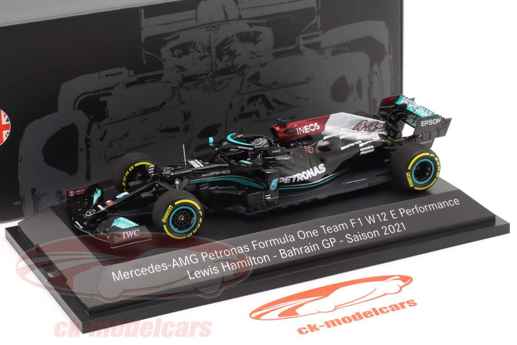 L. Hamilton Mercedes-AMG F1 W12 #44 vinder Bahrain GP formel 1 2021 1:43 Minichamps