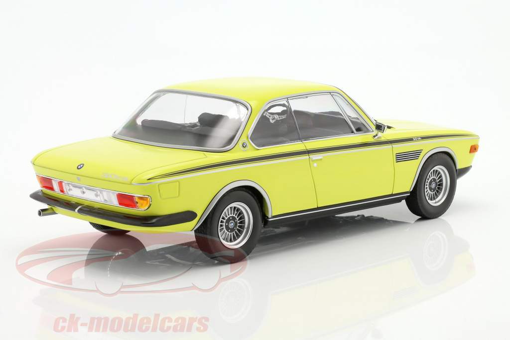 BMW 3.0 CSL Baujahr 1971 gelb 1:18 Minichamps