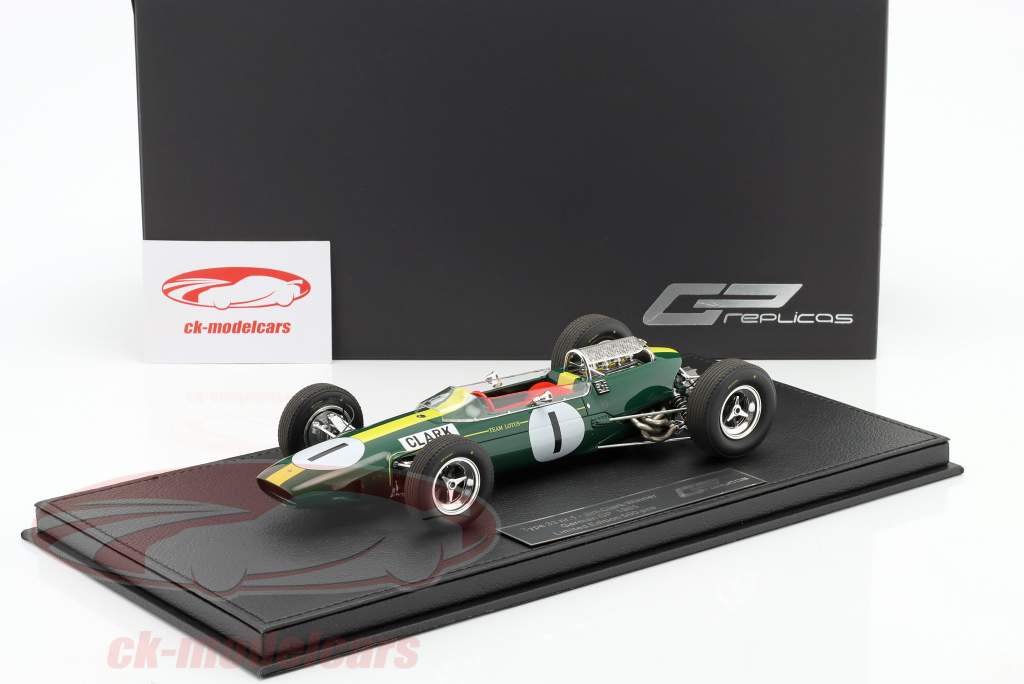 Jim Clark Lotus 33 #1 Alemán GP fórmula 1 Campeón mundial 1965 1:18 GP Replicas