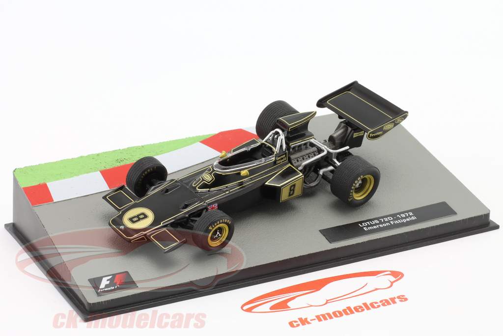 Emerson Fittipaldi Lotus 72D #8 campeão do mundo fórmula 1 1972 1:43 Altaya