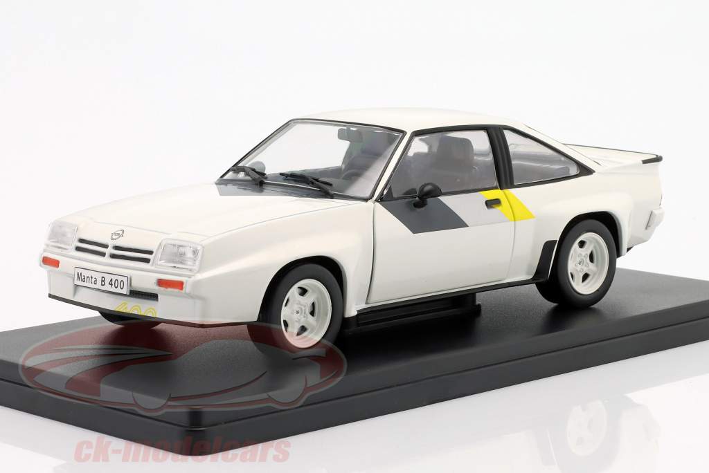 Opel Manta B 400 Ano de construção 1981 Branco 1:24 Hachette