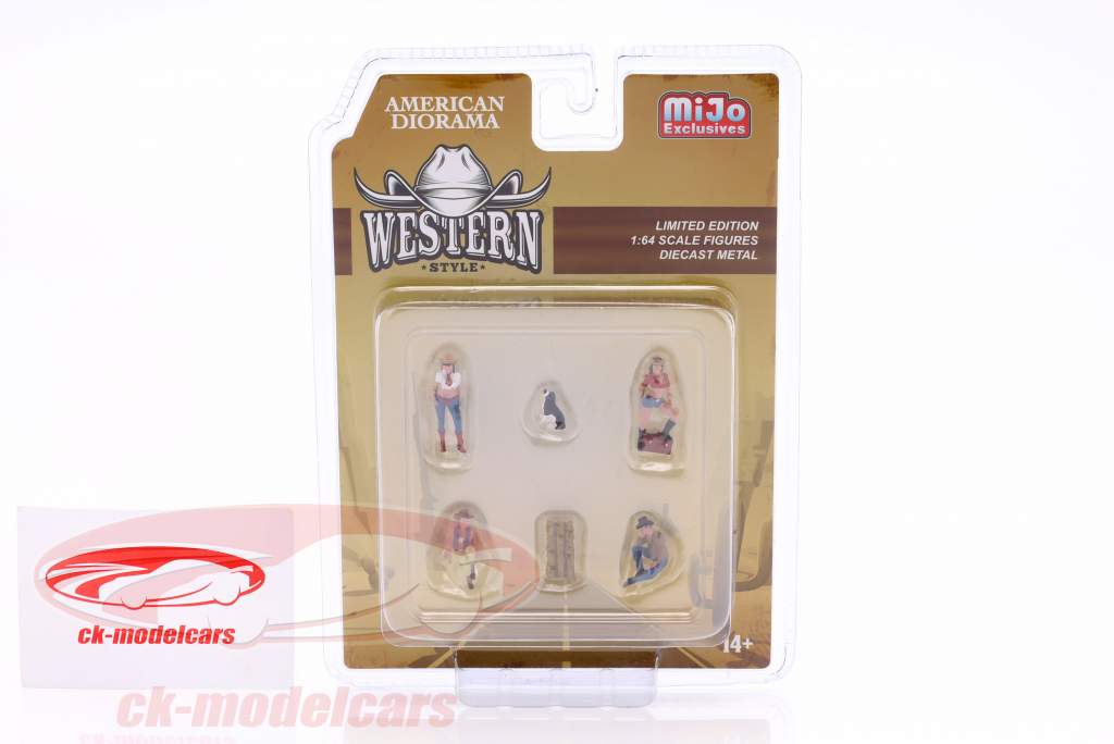 Western Style figure set 1:64 American Diorama