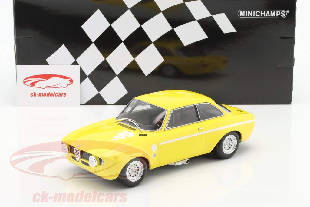 Alfa Romeo GTA 1300 Junior Baujahr 1971 gelb 1:18 Minichamps