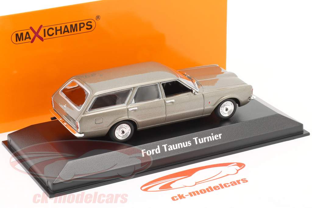 Ford Taunus Turnier Année de construction 1970 Gris métallique 1:43 Minichamps