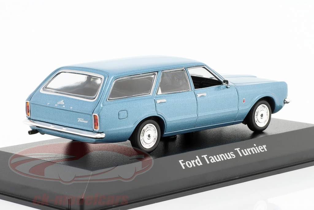 Ford Taunus Turnier Byggeår 1970 Lyseblå metallisk 1:43 Minichamps