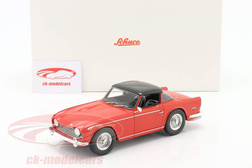 Triumph TR5 Closed Top year 1967-68 red 1:18 Schuco