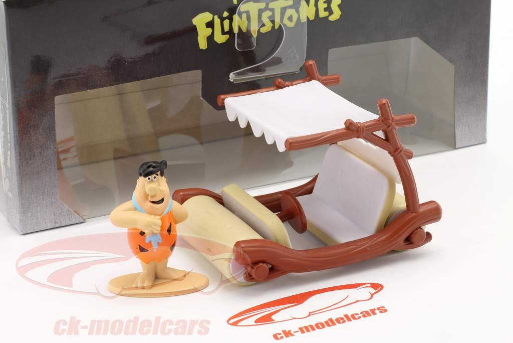 Flintmobil mit Figur Fred TV-Serie The Flintstones (1960-66) 1:32 JadaToys