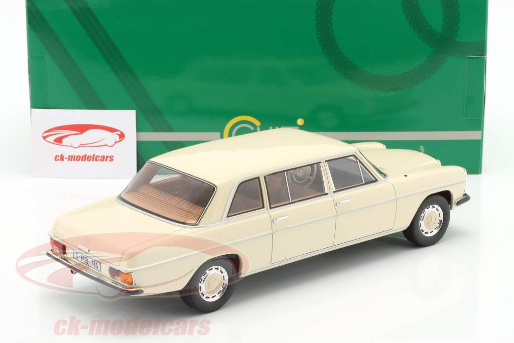 Mercedes-Benz V114 Lang Baujahr 1970 creme weiß 1:18 Cult Scale