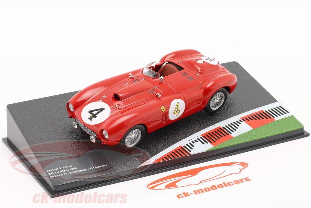 Ferrari 375 Plus #4 gagnant 24h LeMans 1954 Trintignant, González 1:43 Altaya