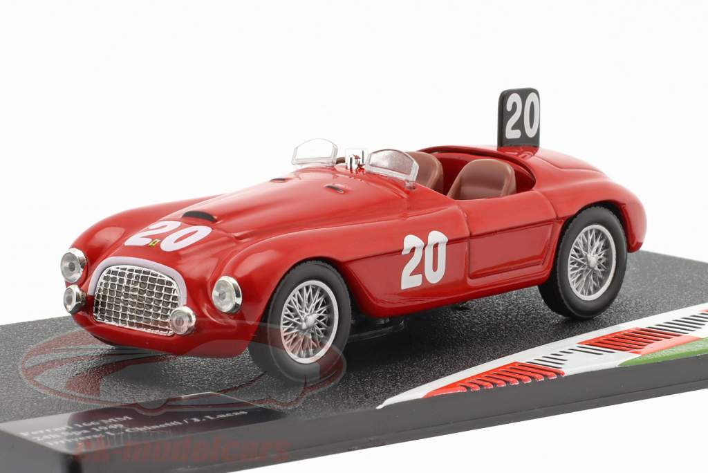 Ferrari 166 MM #20 勝者 24h Spa 1949 Chinetti, Lucas 1:43 Altaya