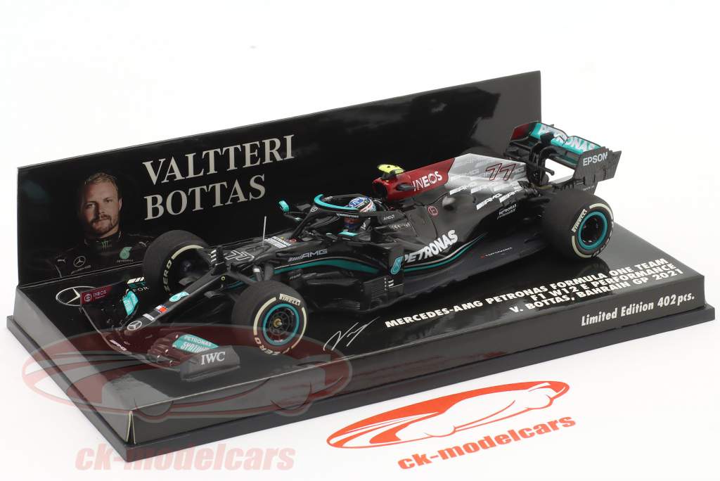 V. Bottas Mercedes-AMG F1 W12 #77 3ème Bahreïn GP formule 1 2021 1:43 Minichamps