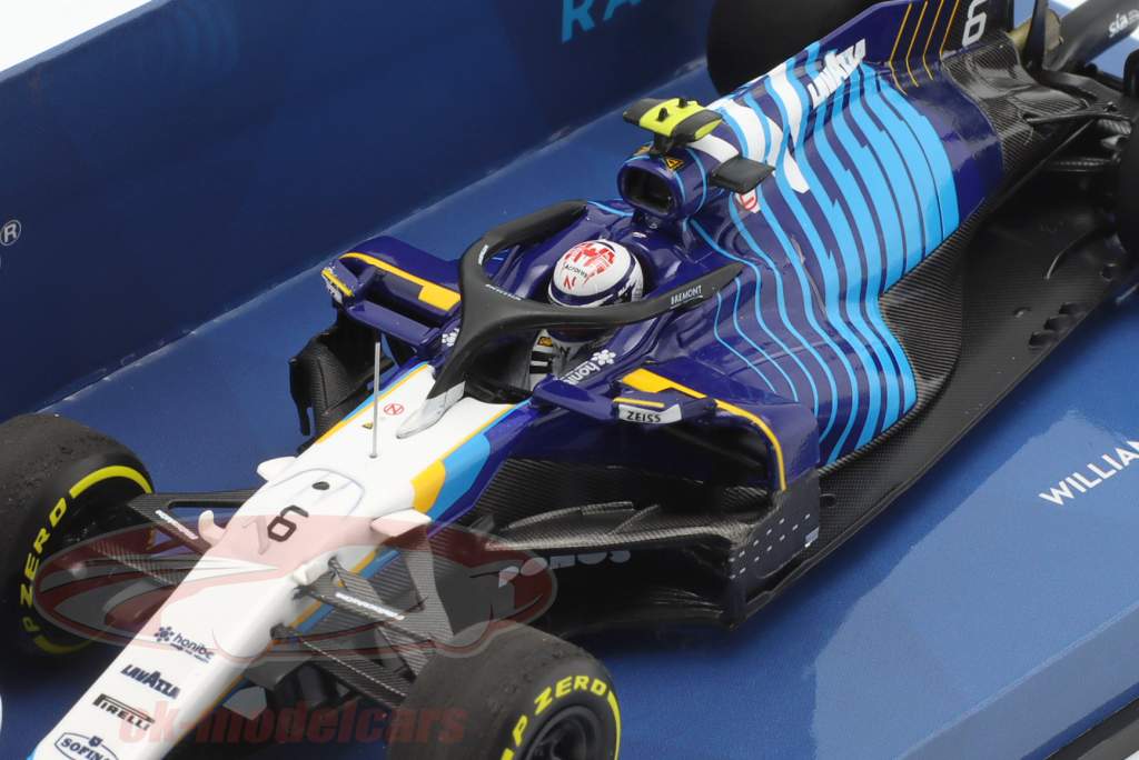 Nicholas Latifi Williams FW43B #6 Baréin GP fórmula 1 2021 1:43 Minichamps