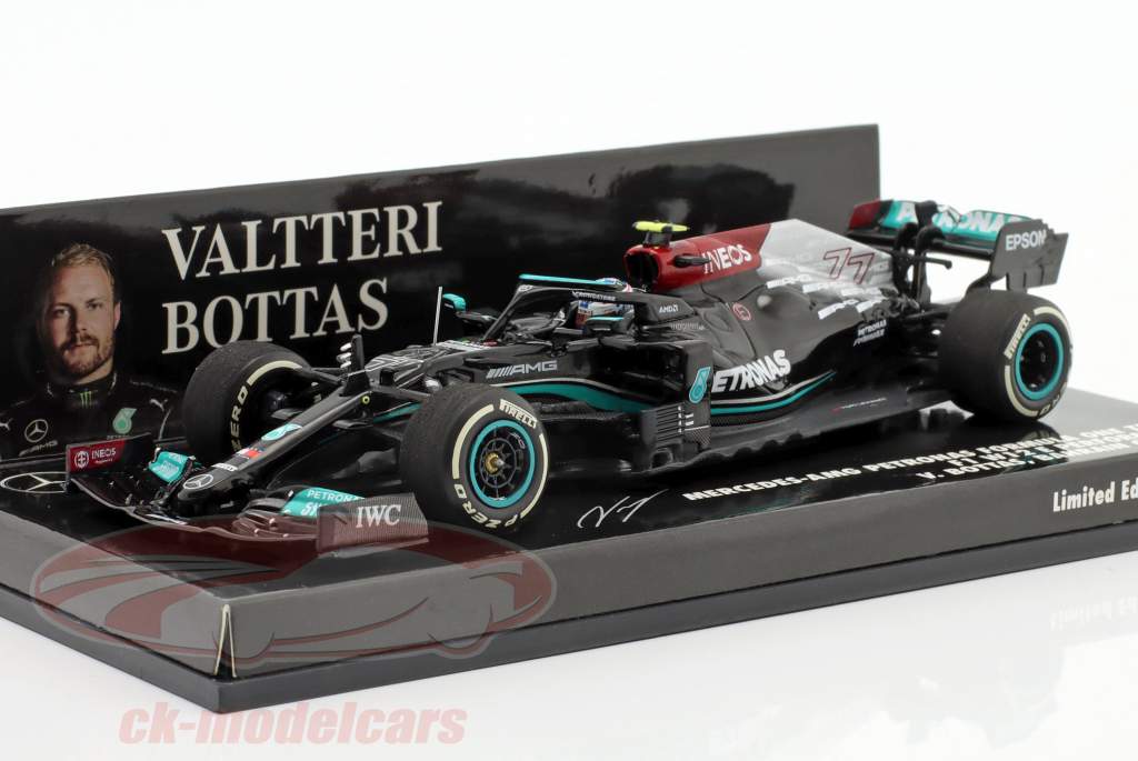 V. Bottas Mercedes-AMG F1 W12 #77 3rd Bahrain GP formula 1 2021 1:43 Minichamps