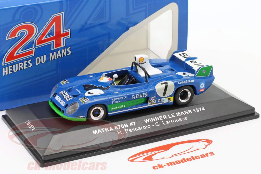 Modèle Réduit Voiture 1:43 - Matra MS670B 1974 #7 - 24H Du Mans - Pescarolo/Larousse - Occasion