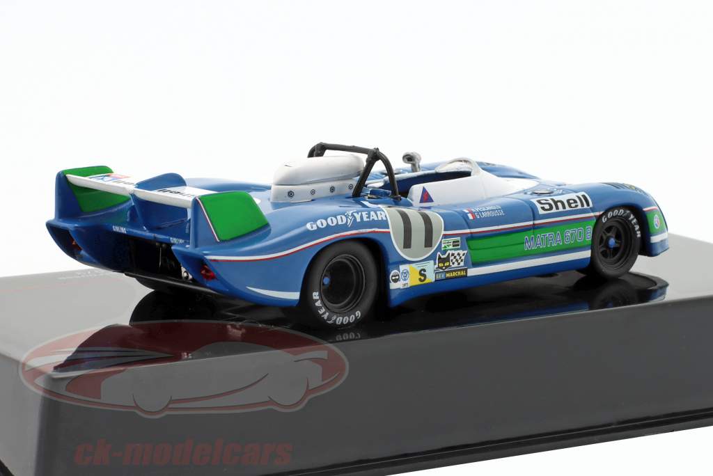 Matra MS670B #11 winnaar 24h LeMans 1973 Pescarolo, Larrousse 1:43 Ixo