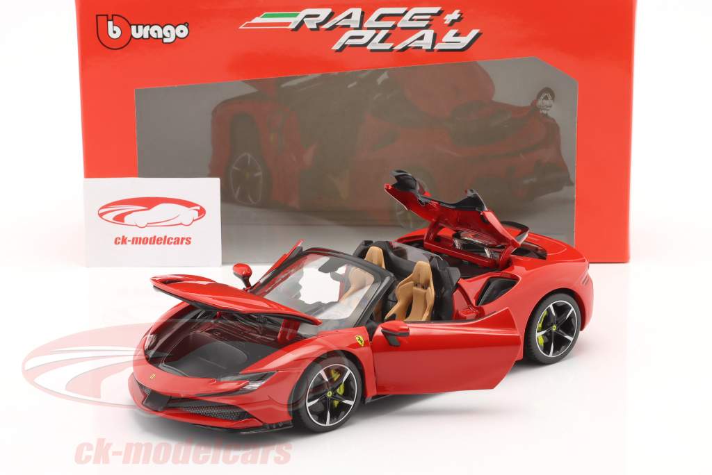 Ferrari SF90 Spider year 2021 red 1:18 Bburago