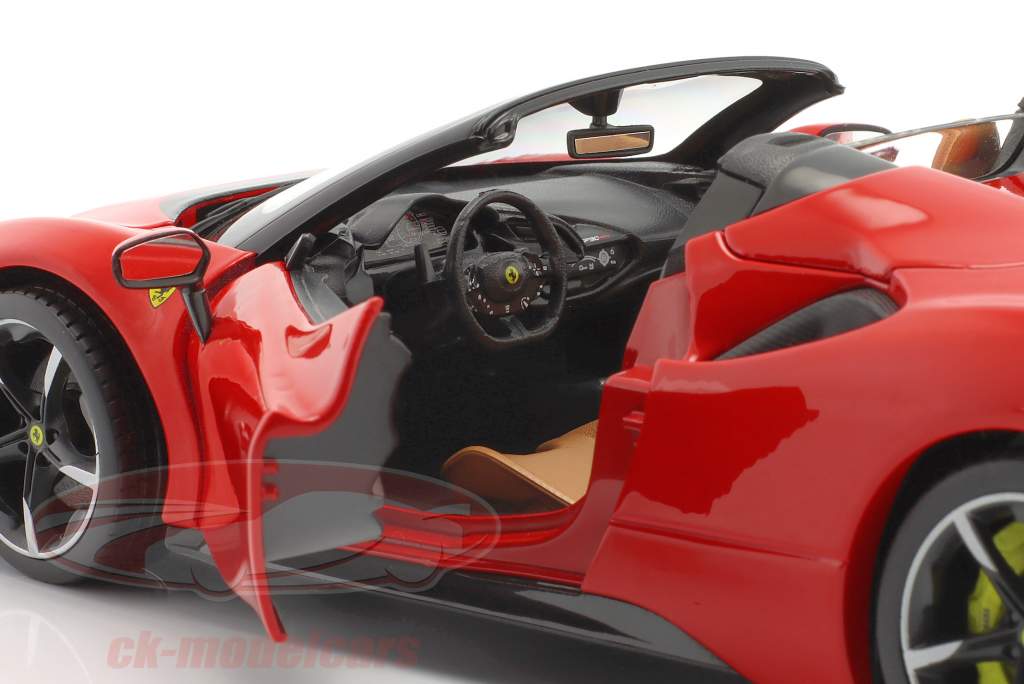 Ferrari SF90 Spider Año de construcción 2021 rojo 1:18 Bburago