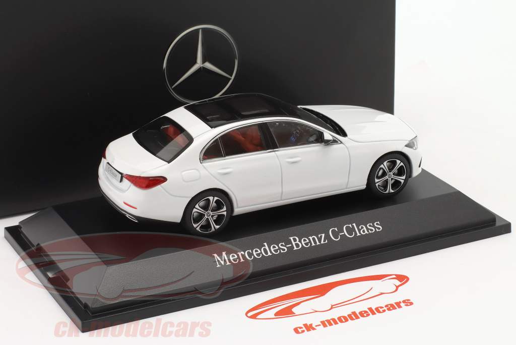 Mercedes-Benz Classe C (W206) Année de construction 2021 blanc opalin brillant 1:43 Herpa
