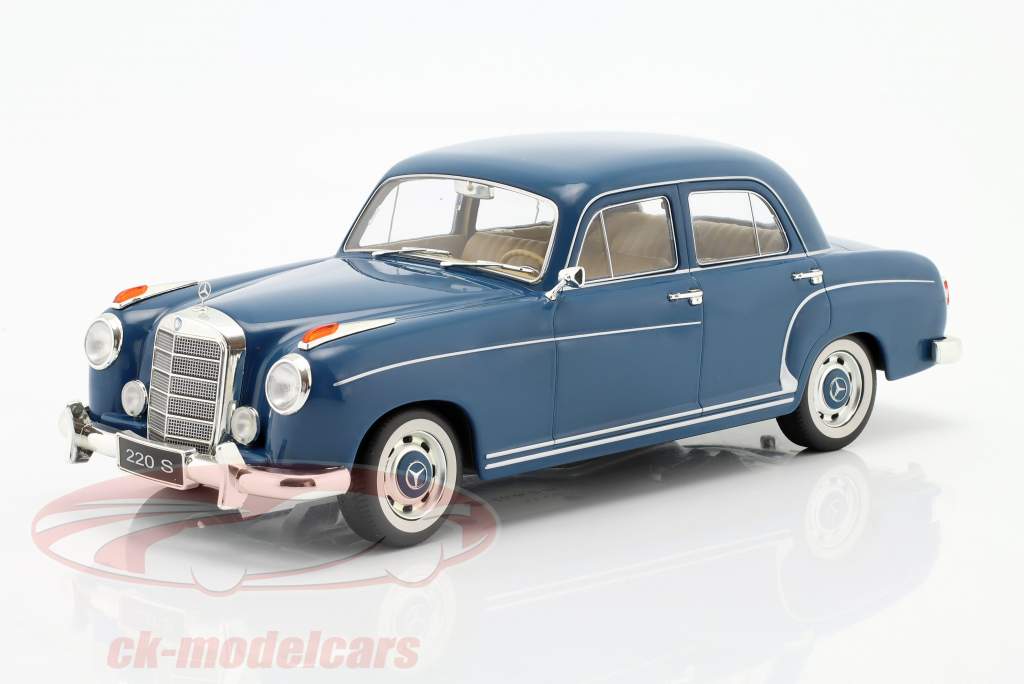 Mercedes-Benz 220S Limousine (W180 II) Byggeår 1956 blå 1:18 KK-Scale