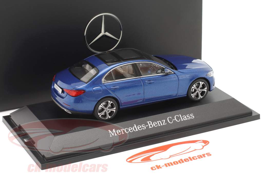 Mercedes-Benz C klasse (W206) bouwjaar 2021 spectraal blauw 1:43 Herpa