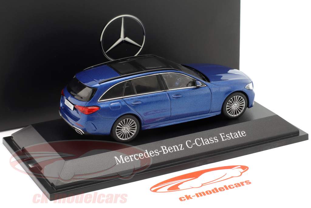 Mercedes-Benz C klasse T-model AMG Line (S206) 2021 spectraal blauw 1:43 Herpa