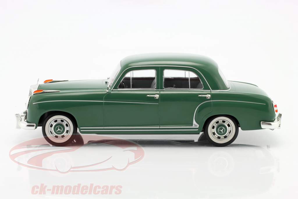 Mercedes-Benz 220S Limousine (W180 II) Byggeår 1956 grøn 1:18 KK-Scale