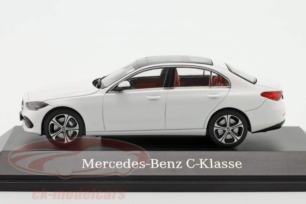 Mercedes-Benz Classe C (W206) Année de construction 2021 blanc opalin brillant 1:43 Herpa