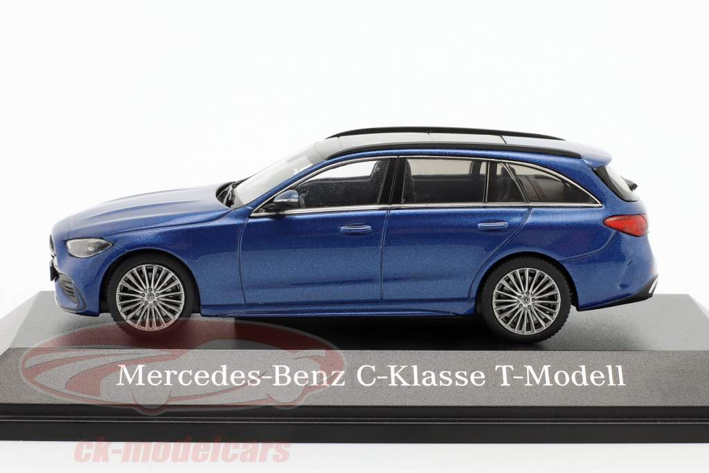 Mercedes-Benz C klasse T model AMG Line (S206) 2021 spektral blå 1:43 Herpa