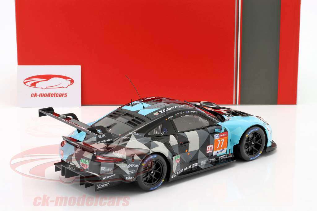 Porsche 911 RSR #77 2do LMGTE-Am 24h LeMans 2020 Dempsey-Proton Racing 1:18 Ixo