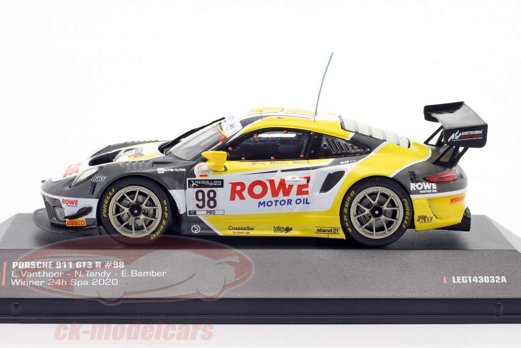 Porsche 911 GT3 R #98 Sieger 24h Spa 2020 Bamber, Tandy, Vanthoor 1:43 Ixo