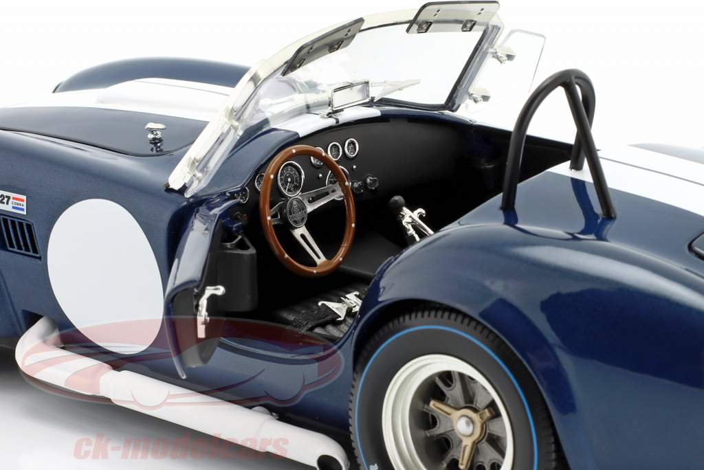 Shelby Cobra 427 S/C Spider Année de construction 1962 bleu / Blanc 1:18 Kyosho