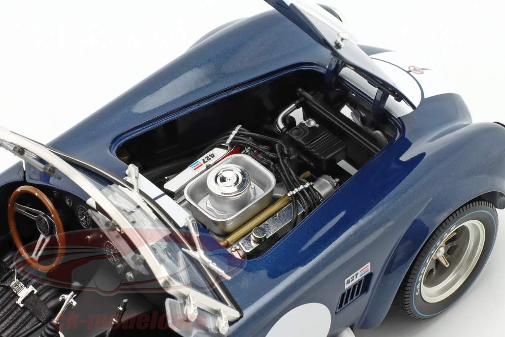 Shelby Cobra 427 S/C Spider Année de construction 1962 bleu / Blanc 1:18 Kyosho