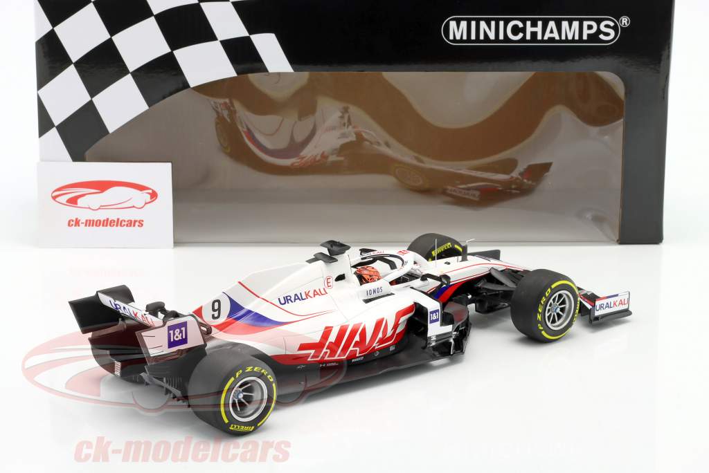 Nikita Mazepin Haas VF-21 #9 Bahrain GP formel 1 2021 1:18 Minichamps