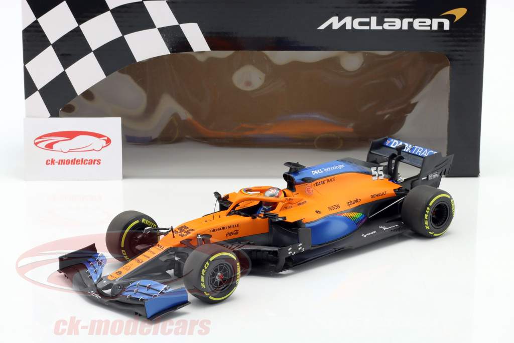 Carlos Sainz McLaren MCL35 #55 5ème L'Autriche GP formule 1 2020 1:18 Minichamps
