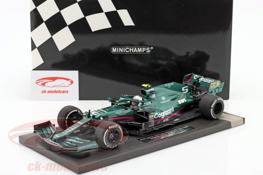 S. Vettel Aston Martin AMR21 #5 5th Monaco GP Formel 1 2021 1:18 Minichamps