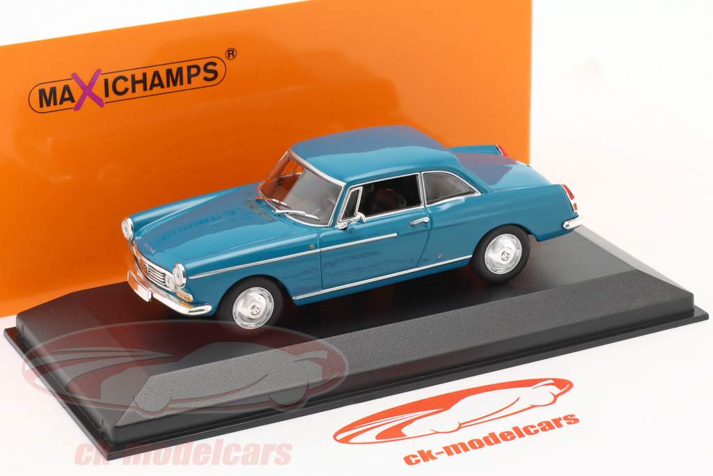 Peugeot 404 coupé Année de construction 1962 bleu 1:43 Minichamps