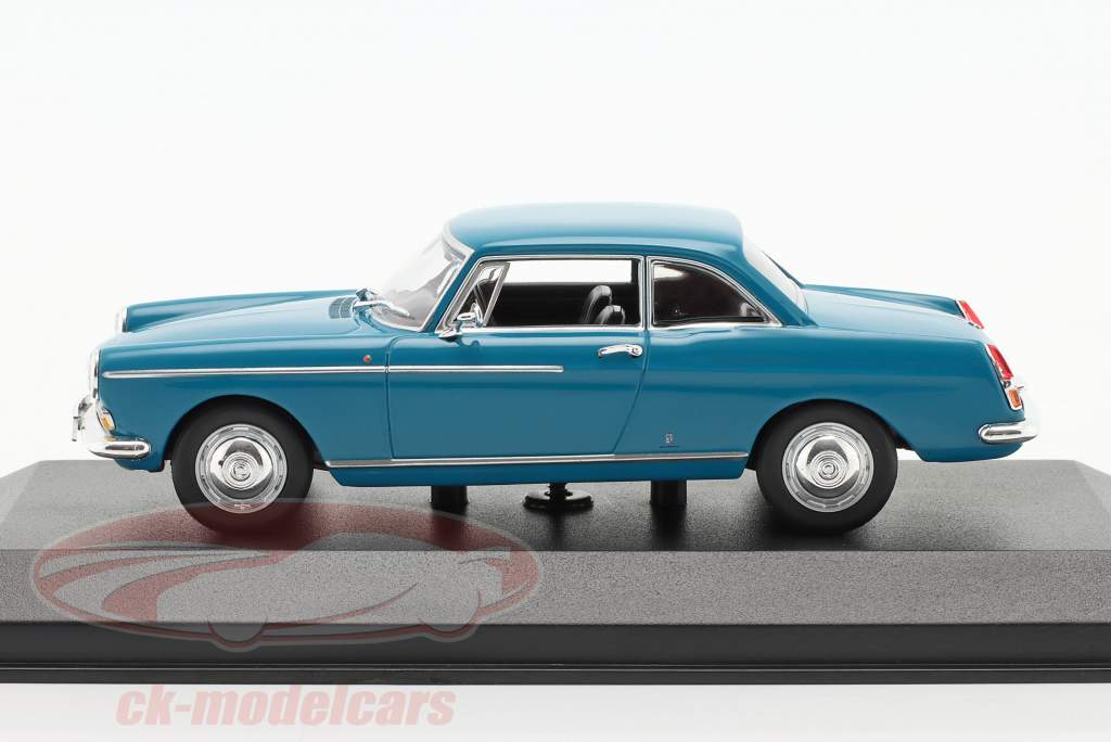 Peugeot 404 Coupe year 1962 blue 1:43 Minichamps