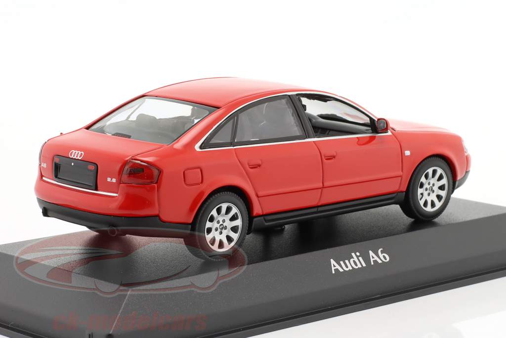 Audi A6 C5 Byggeår 1997 rød 1:43 Minichamps