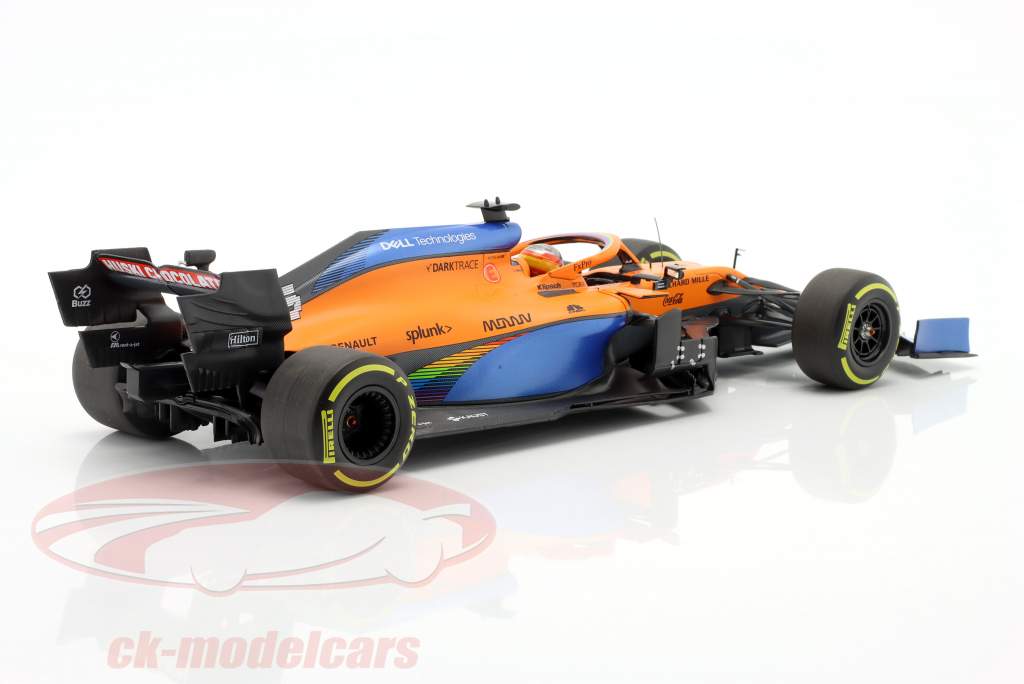 Minichamps 1:18 Carlos Sainz McLaren MCL35 #55 5th Austrian GP formula  2020 530201955 model car 530201955 4012138750012