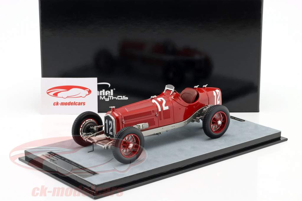 Tazio Nuvolari Alfa Romeo P3 Tipo B #12 Winner French GP 1932 1:18 Tecnomodel