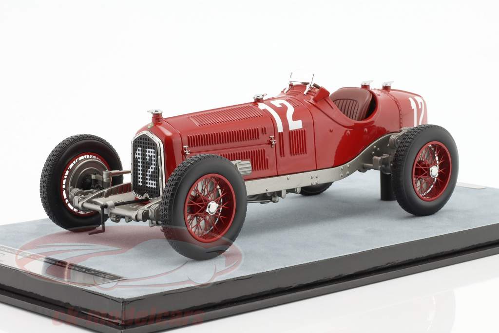 Tazio Nuvolari Alfa Romeo P3 Tipo B #12 Winner French GP 1932 1:18 Tecnomodel
