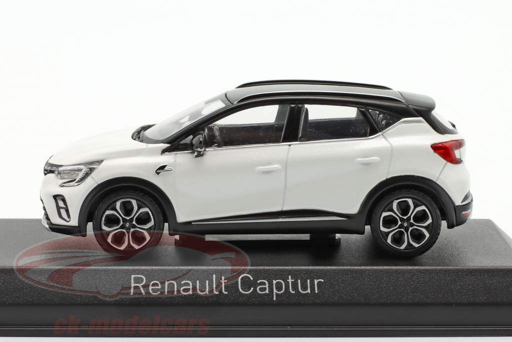 Renault Captur Byggeår 2020 hvid / Med sort tag 1:43 Norev