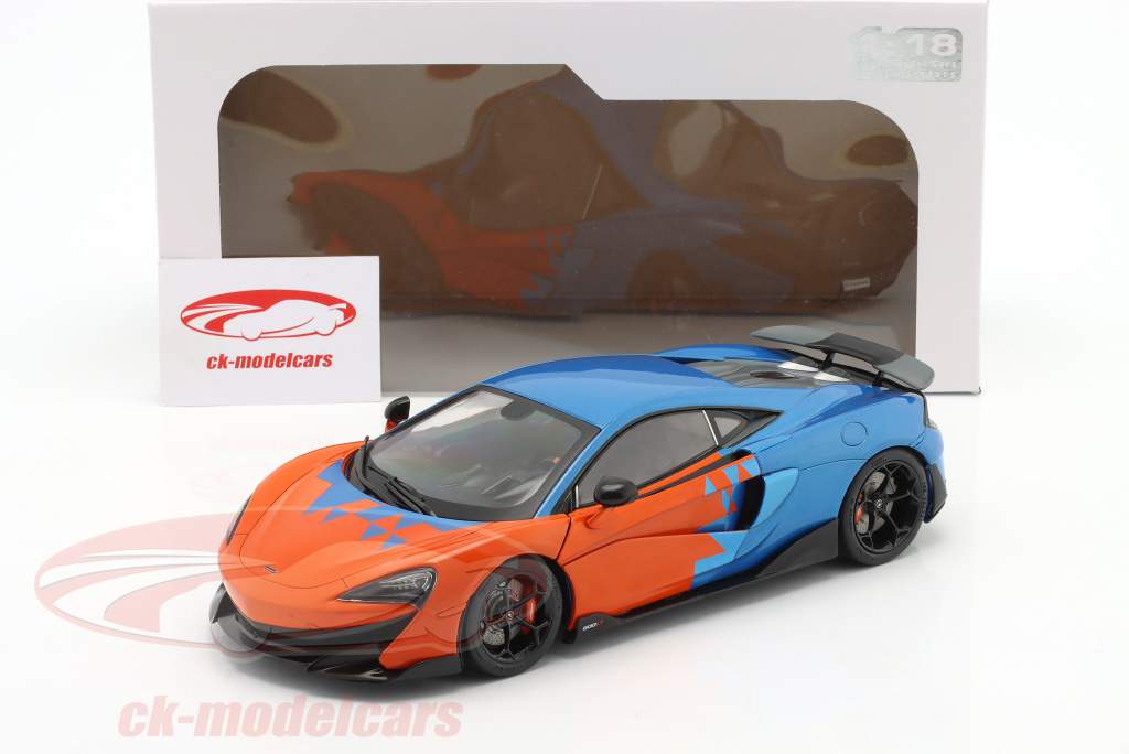 McLaren 600LT F1 Tribute Livery Baujahr 2019 orange / blau metallic 1:18 Solido 