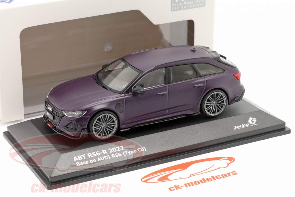 Solido 1:43 Audi RS6-R (C8) ABT year 2022 mat purple S4310701 model car  S4310701 421436860 3663506014833